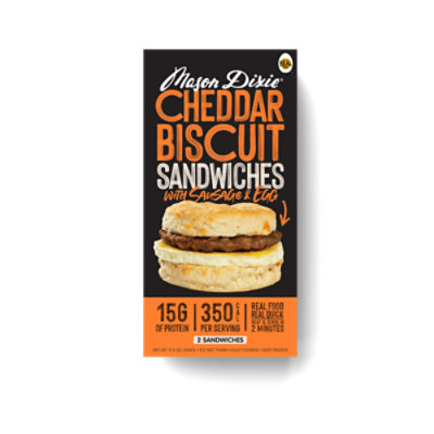 Mason Dixie Breakfast Sandwich Cheddar - 9.3 Oz - Image 1