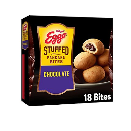 Eggo Stuffed Pancake Bites Frozen Breakfast Chocolate 18 Count - 10.15 Oz - Image 2