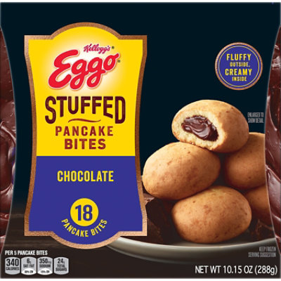 Eggo Frozen Stuffed Pancake Bites Chocolate Frozen Breakfast 18 Count - 10.15 Oz - Image 5