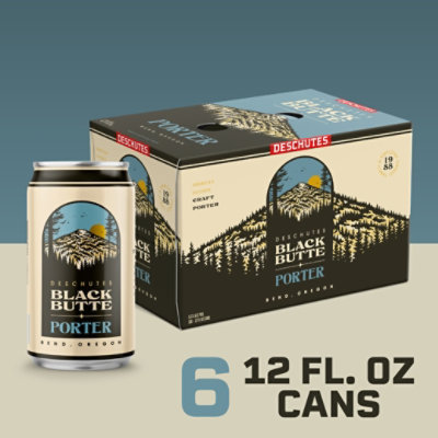 Deschutes Black Butte Porter 4/6/12oz In Cans - 6-12 FZ - Image 1