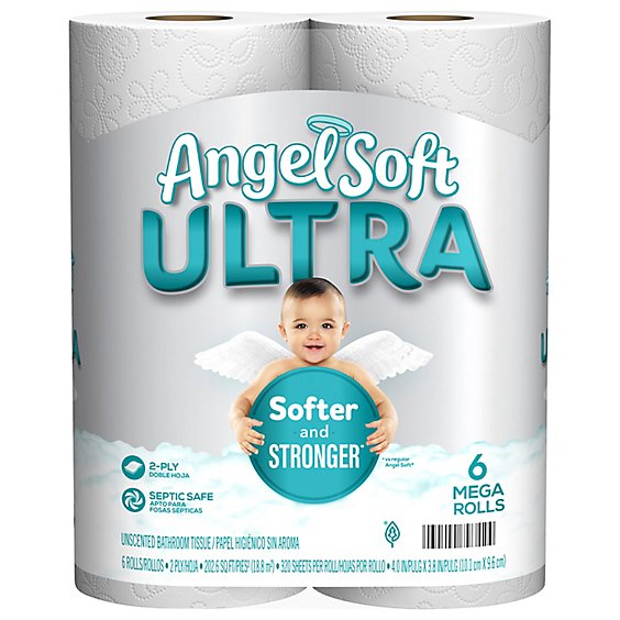 Angel Soft Toilet Paper - 6 RL