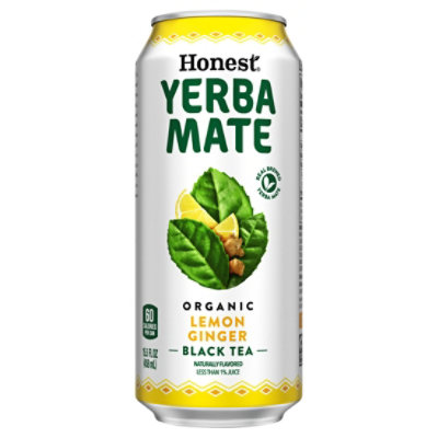 Honest Yerba Mate Lemon Ginger Can - 15.5 FZ - Image 2