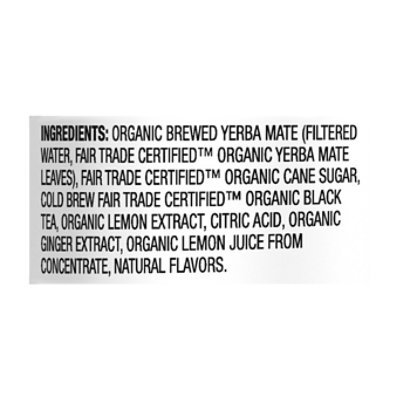 Honest Yerba Mate Lemon Ginger Can - 15.5 FZ - Image 4
