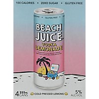Beach Juice Vodka Lemonade In Cans - 4-355ML - Image 2