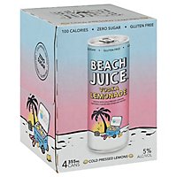 Beach Juice Vodka Lemonade In Cans - 4-355ML - Image 1