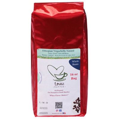 Lovez Org Wb Coffee Ethiopian Yirgacheffe - 16 OZ - Image 3