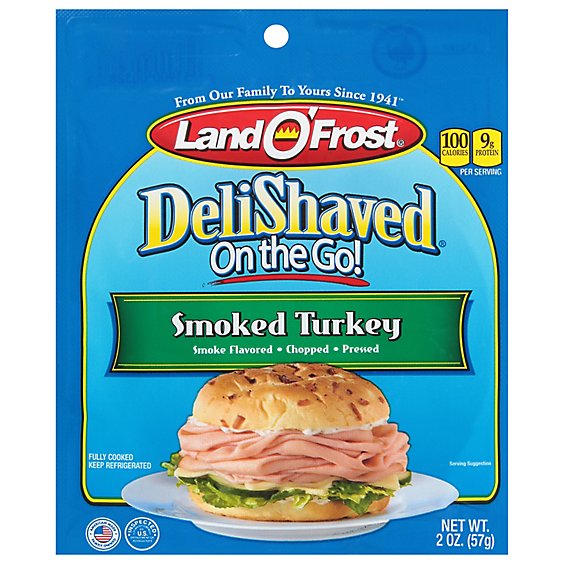 Lof Deli Shaved On The Go Smoked Turkey - 2 OZ