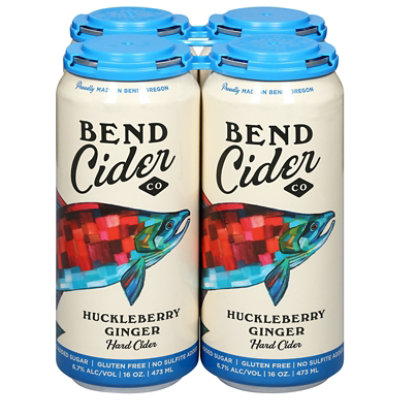 Huckleberry Ginger Hard Cider In Cans - 4-16 FZ - Image 1