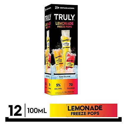 Truly Lemonade Freeze Pops Variety - 1200 Ml - Image 1