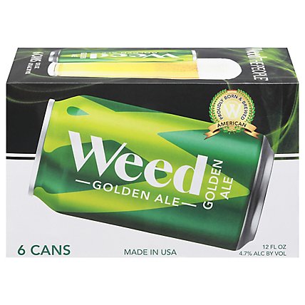 Weed Cellars Weed Golden Ale In Cans - 6-12 FZ - Image 3