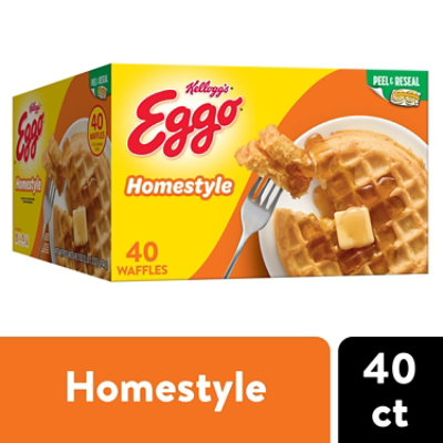 Eggo Frozen Waffles Homestyle 4 Count - 49.3 Oz