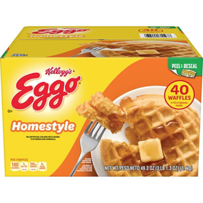 Eggo Frozen Waffles Homestyle 4 Count - 49.3 Oz