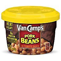 Van Camp's Pork And Beans Microwavable Cups - 7.25 Oz - Image 2