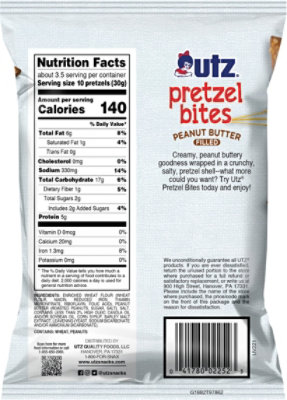 Utz Peanut Butter Filled Pretzel Bites - 3.5 OZ - Image 6