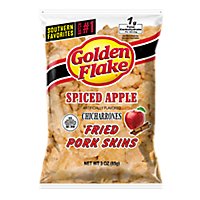 Golden Flake Spiced Apple Pork Skin - 3 OZ - Image 1