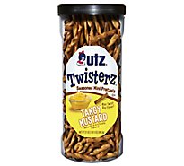 Utz Twisterz Tangy Mustard Pretzel Barrel - 21 OZ