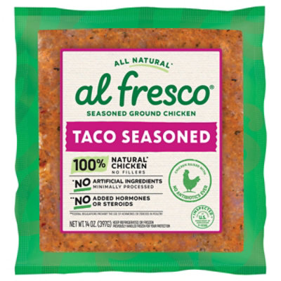 al fresco Taco Night Seasoned Ground Chicken - 14 Oz - Image 3