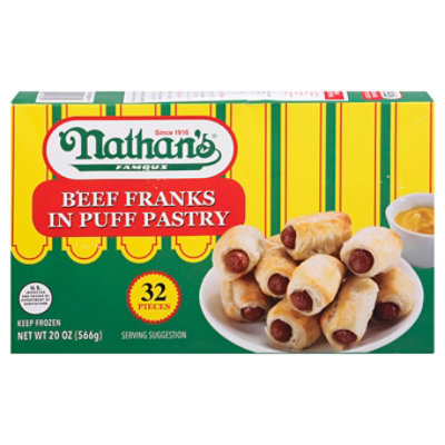 Nathans Savory Cocktail Franks Wrapped In Flaky Puff Pastry - 20 OZ - Image 3