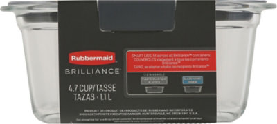 Rubbermaid Brilliance Glass Container 4.7 Cup - Each - Image 4