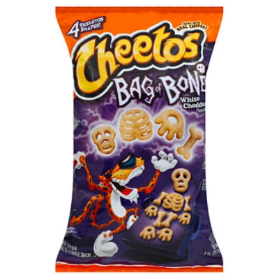 CHEETOS Bag Of Bones White Cheddar Cheese Flavored Snacks Bag - 8 OZ