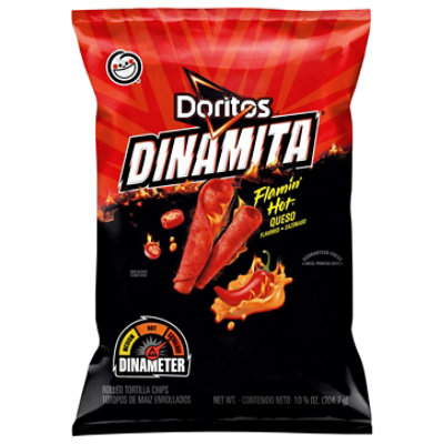 Doritos Dinamita Tortilla Chips Flamin Hot Queso - 10.75 OZ - Image 3