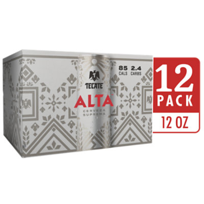 Tecate Alta Mexican Lager Beer Slim Cans - 12-12 Fl. Oz. - Image 1