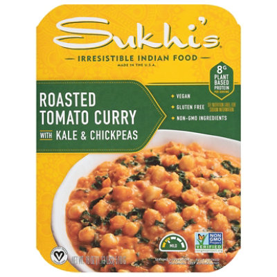 Sukhi's Indian Roasted Tomato Curry Kale Chickpeas Gluten Free Vegetarian Prepared Meal - 18 Oz - Image 2