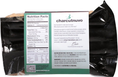 Charcutnuvo Sausage Chicken Italian Organic - 10 OZ - Image 6