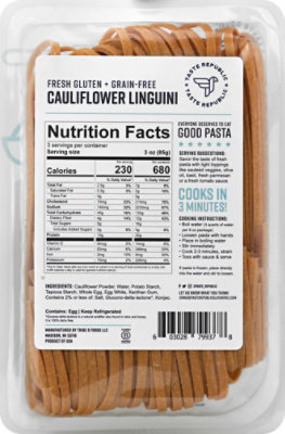 Taste Republic Pasta Cauliflower Linguini Grain Free - 9 OZ - Image 5