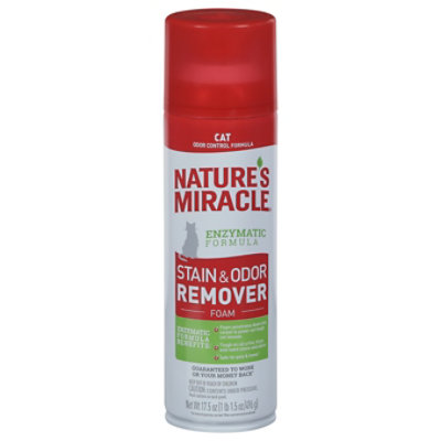 Natures Miracle Cat Stain & Odor Foam Aerosol - 17.5 Oz