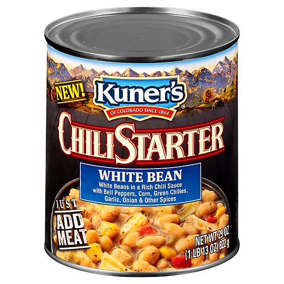 Kuners Chili Starter White Bean - 29 OZ