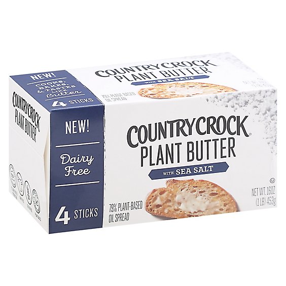 Country Crock Plant Butter Sea Salt Qtr - 16 OZ