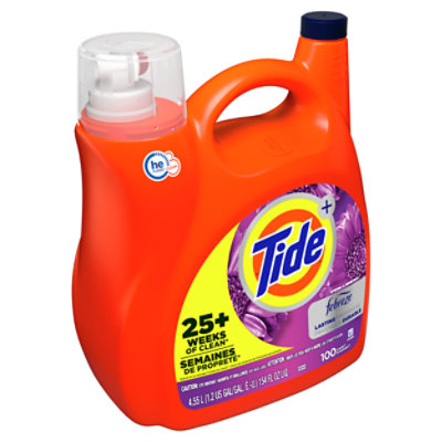 Tide Laundry Detergent Liquid 2x Low Suds Spring & Renewal With Febreze - 154 FZ - Image 3