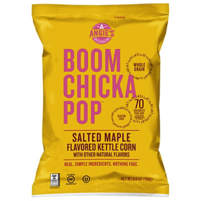 Angies Boomchickapop Salted Maple Flavored Kettle Corn Popcorn - 5.5 OZ