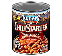 Kuners Chili Starter Triple Bean - 29 OZ