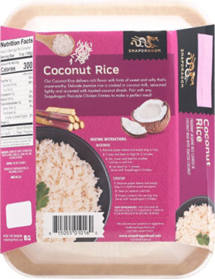 Snapdragon Side Jasmine Rice With Toasted Coconut - 18 OZ - Image 6