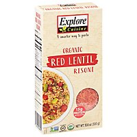 Explore Cuisine Pasta Red Lentil Risoni - 10.6 Oz - Image 1