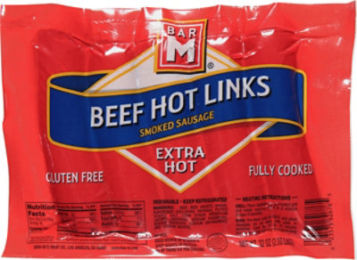 Bar-M Beef Sausage Hot Links - 32 OZ - Image 2