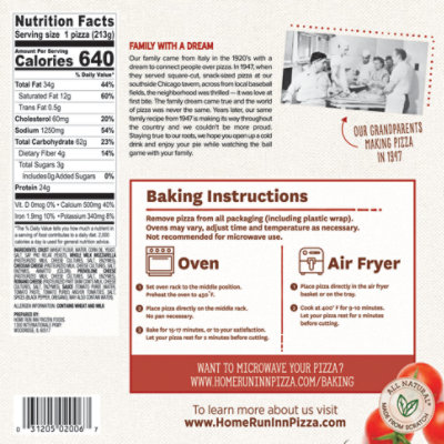 Home Run Inn Classic 4 Cheese Pizza 6 Inch - 7.5 OZ - Image 5