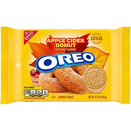 OREO Apple Cider Donut Sandwich Cookies Limited Edition - 12.2 Oz - Image 2