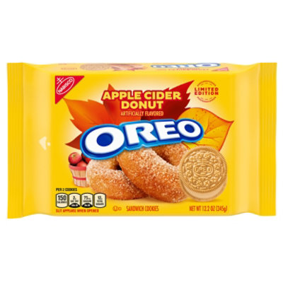 OREO Apple Cider Donut Sandwich Cookies Limited Edition - 12.2 Oz