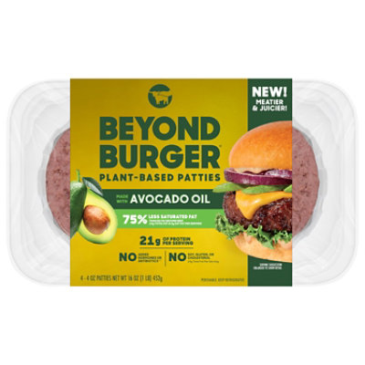 Beyond Meat Beyond Burger Plant Based Patties 4 Count - 16 Oz - Image 1