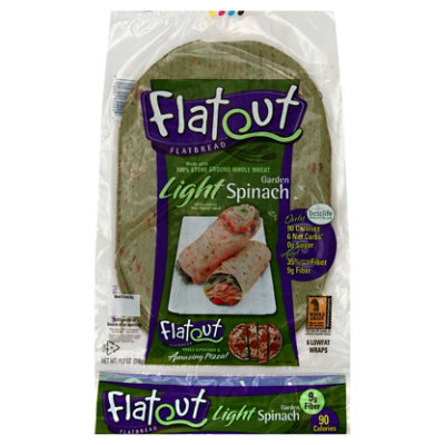 Flatout Light Spinach Flatbread - 11.2 Oz