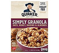 Quaker Simply Granola Oats Honey Raisins - 24.1 OZ