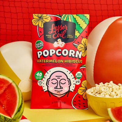 Lesser Evil Popcorn Rte Watermelon - 5 OZ - Image 3