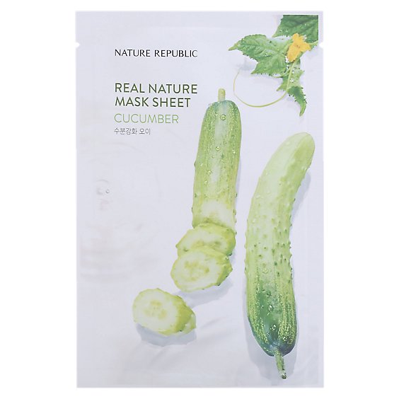 Nature Republic Real Nature Cucumber Mask Sheet - 0.77 FZ