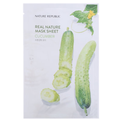 Nature Republic Real Nature Cucumber Mask Sheet - 0.77 FZ