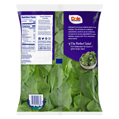 Dole Tender Leaf Spinach Bag - EA - Image 6