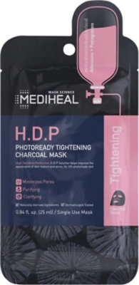 Mediheal H.d.p Photoready Tightening Charcoal Mask 0.84 Oz - .81 FZ - Image 2