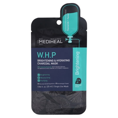 Mediheal W.h.p Brightening & Hydrating Charcoal Mask 0.84 Oz - .81 FZ